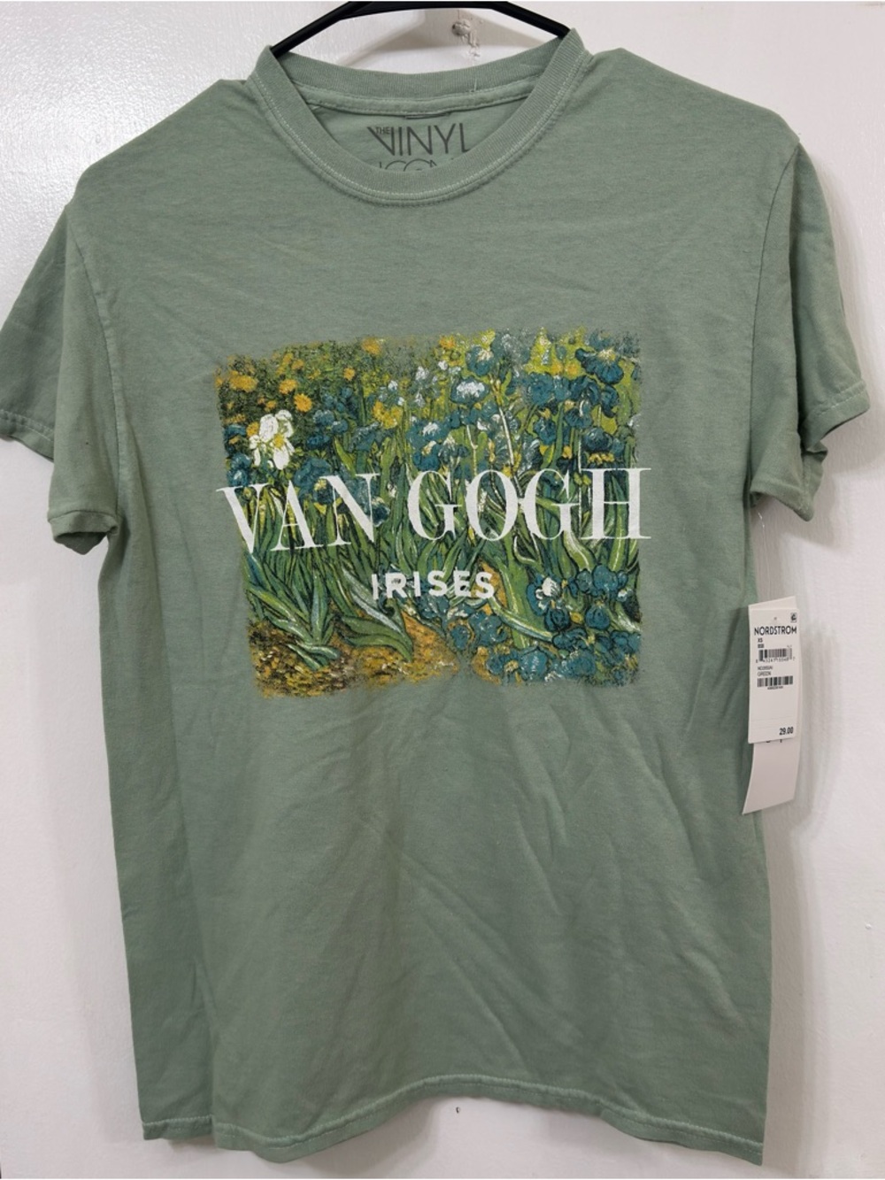 Nordstrom Van Gogh Irises Graphic Tee - Sage Green